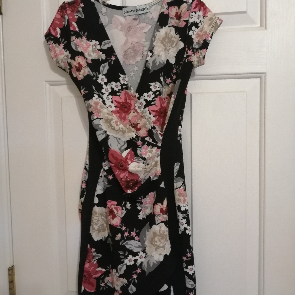 Mini low cut dress